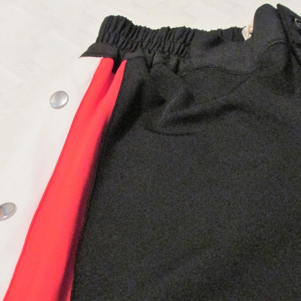 Black Friday Snap Side Wide Leg Track Jogger Pants - Picture 7 of 7